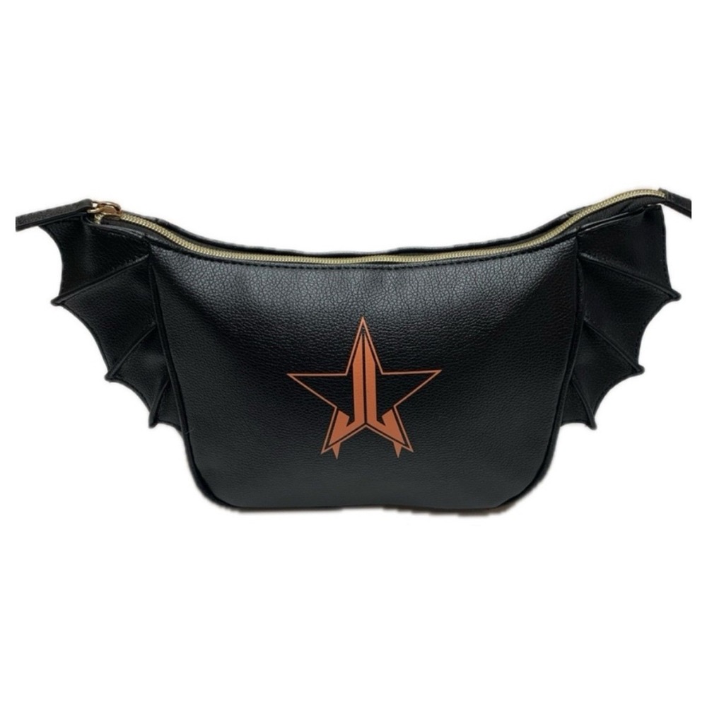 Jeffree Star Limited Edition Black Bat Wing Makeup Bag Cosmetic Pouch Goth Purse
